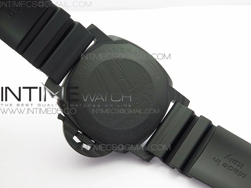 PAM1039 Carbotech VSF 1:1 Best Edition Dark Grey Sail Dial on Rubber Strap P.9010 Clone